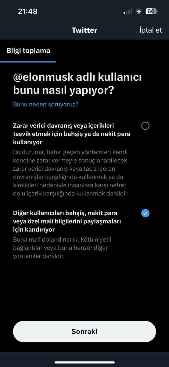 Seri spamlayalım bu arkadaşı