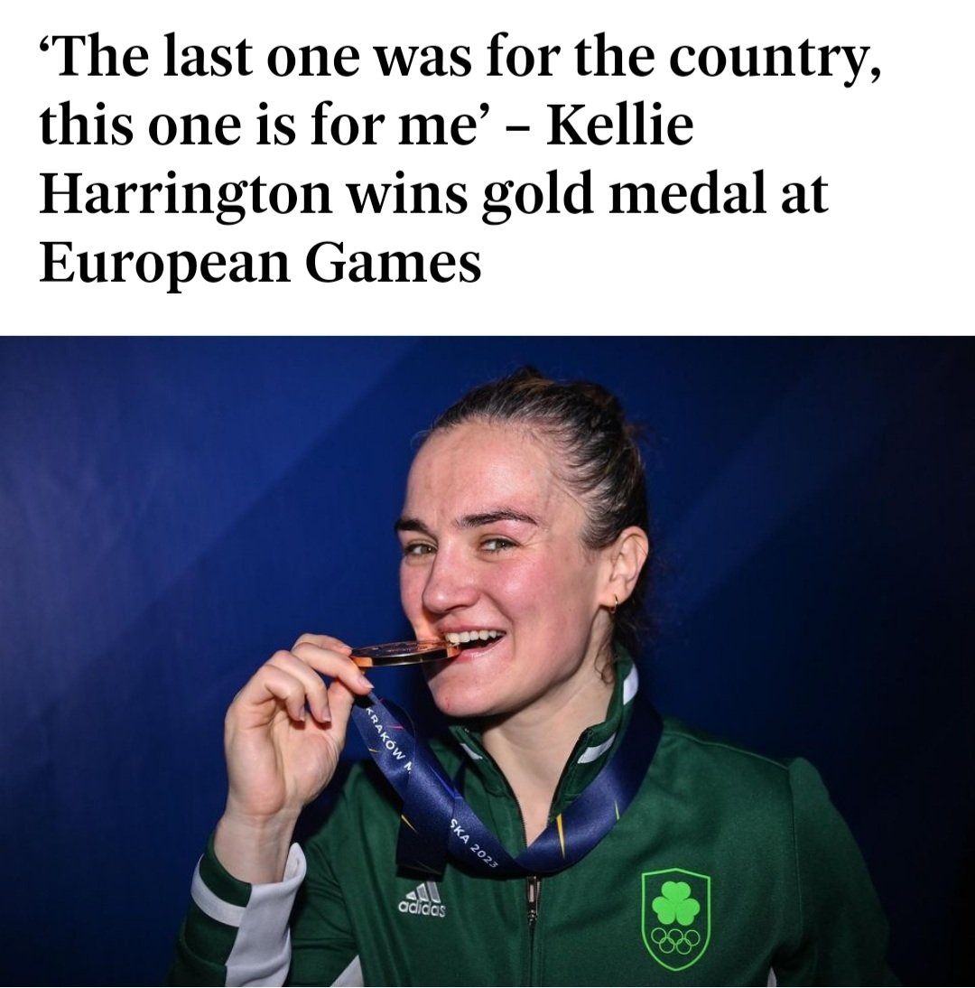 Fantastic win today for @kelly_harrington14, one of our past students! 🥇🇮🇪 Go Kellie!! 
#Olympics2024 #Gold #TeamIreland #colaisteide