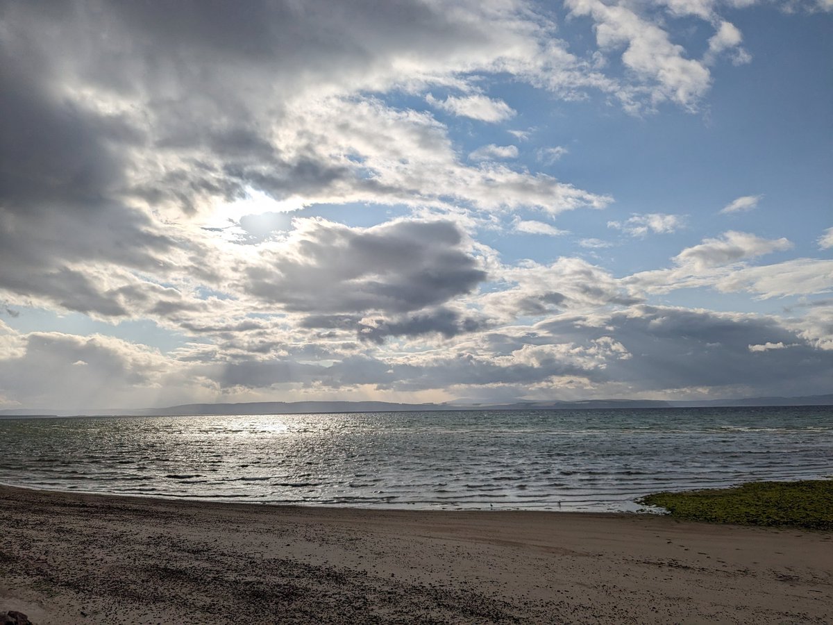 Spectacular view tonight enjoying #fishandchips at #Nairn #cutleryinthecar,
