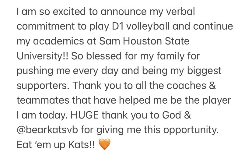 carleighschlut3's tweet photo. 🧡🧡🧡 @BearkatsVB https://t.co/5EvBU8CZu6