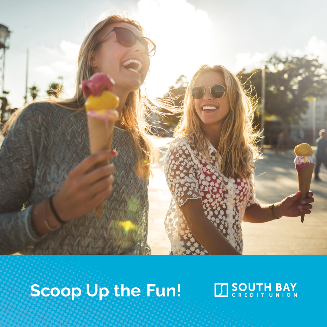 🍦🎉 Happy National Ice Cream Month! 🎊🍨 Indulge in sweet treats all month long and enjoy the deliciousness of summer. Share your favorite ice cream flavors with us below! #NationalIceCreamMonth #SweetTreats #SouthBayCU