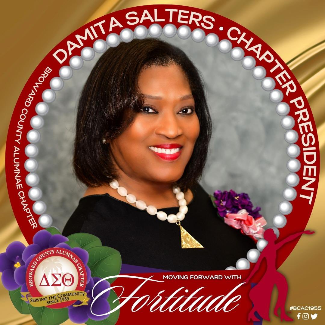 BCACDST's tweet image. Congrats to Soror Damita Salters, our new chapter president leading the Broward County Alumnae Chapter. #MoveForwardWithFortitude #BCACDST