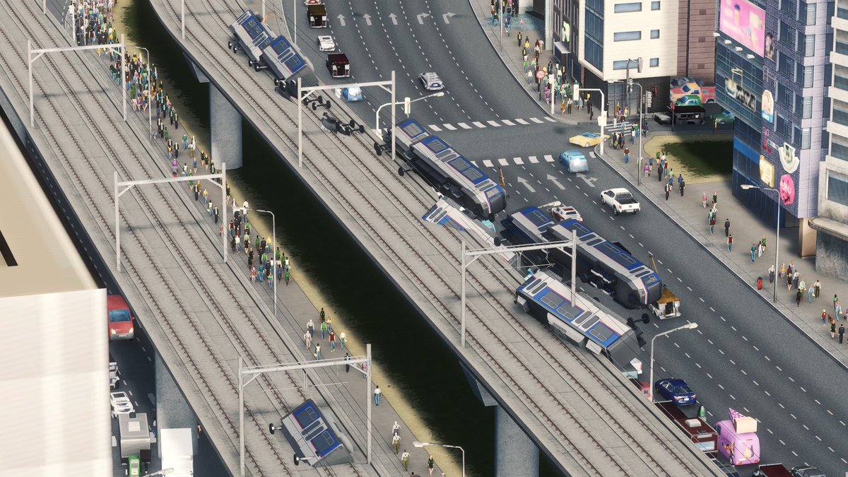 gilbertroyalva's tweet image. Weird stuff happened when I was recording my MRT 3000 rework cinematic #CitiesSkylines #MRT3