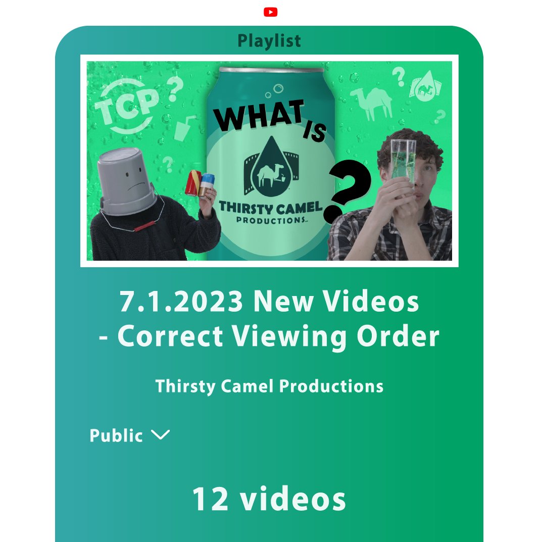thirstycamelpro's tweet photo. Like a straw, sometimes life sucks. And so do technical glitches!
 
Watch all the new videos released today in the intended order - by way of the new playlist '7.1.2023 New Videos - Correct Viewing Order' on our YouTube page.
 
Enjoy! #watchthepop https://t.co/42SRvvo3dw