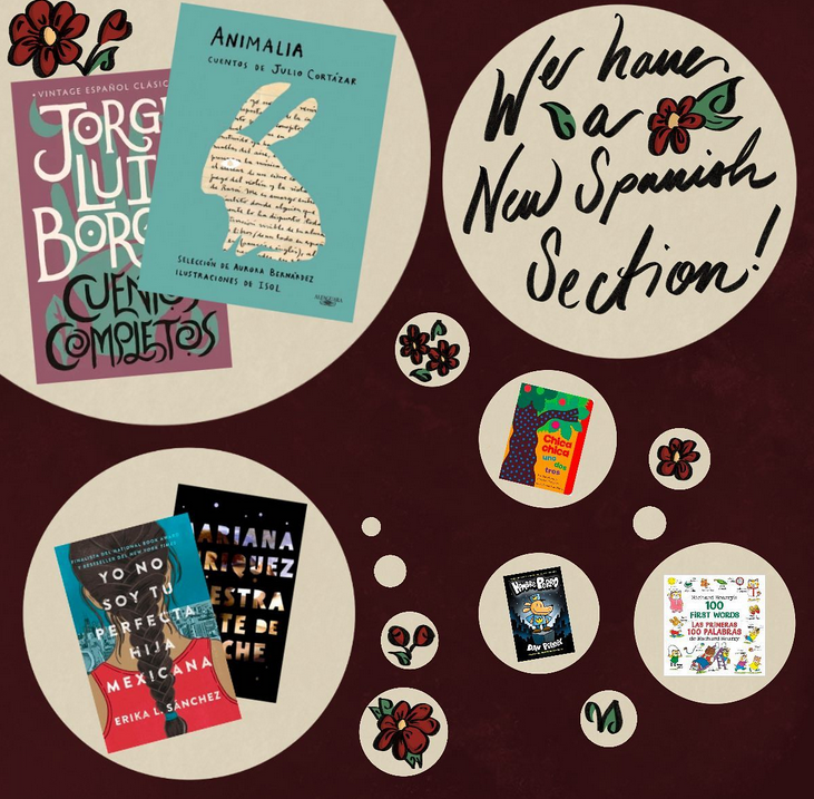 We recently added a selection of Spanish titles to our inventory from  Isabelle Allende’s latest novel “El Viento Conoce Mi Nombre” to Richard  Scarry’s bilingual book, “100 First Words/Las Primeras 100 Palabres.”Comment  below if there’s any titles you think we should stock!