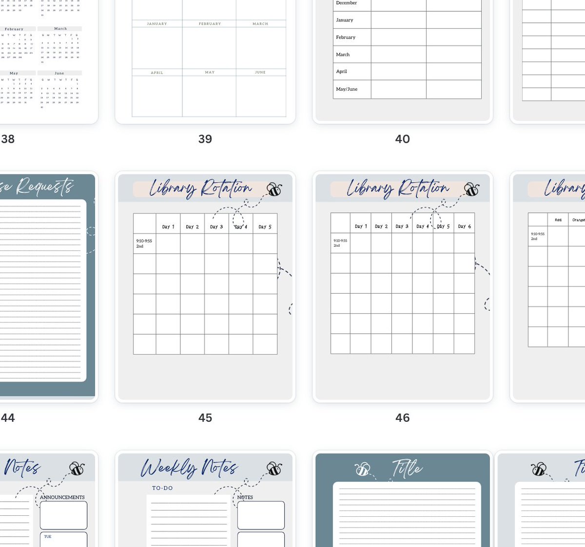 carolynvibbert's tweet image. Each year for over a decade I&apos;ve assembled my own library planner and had it bound at Office Depot. If you need a free one to customize, here&apos;s my Canva template for the upcoming year! #PWCSLibraries canva.com/design/DAFHD3i…
