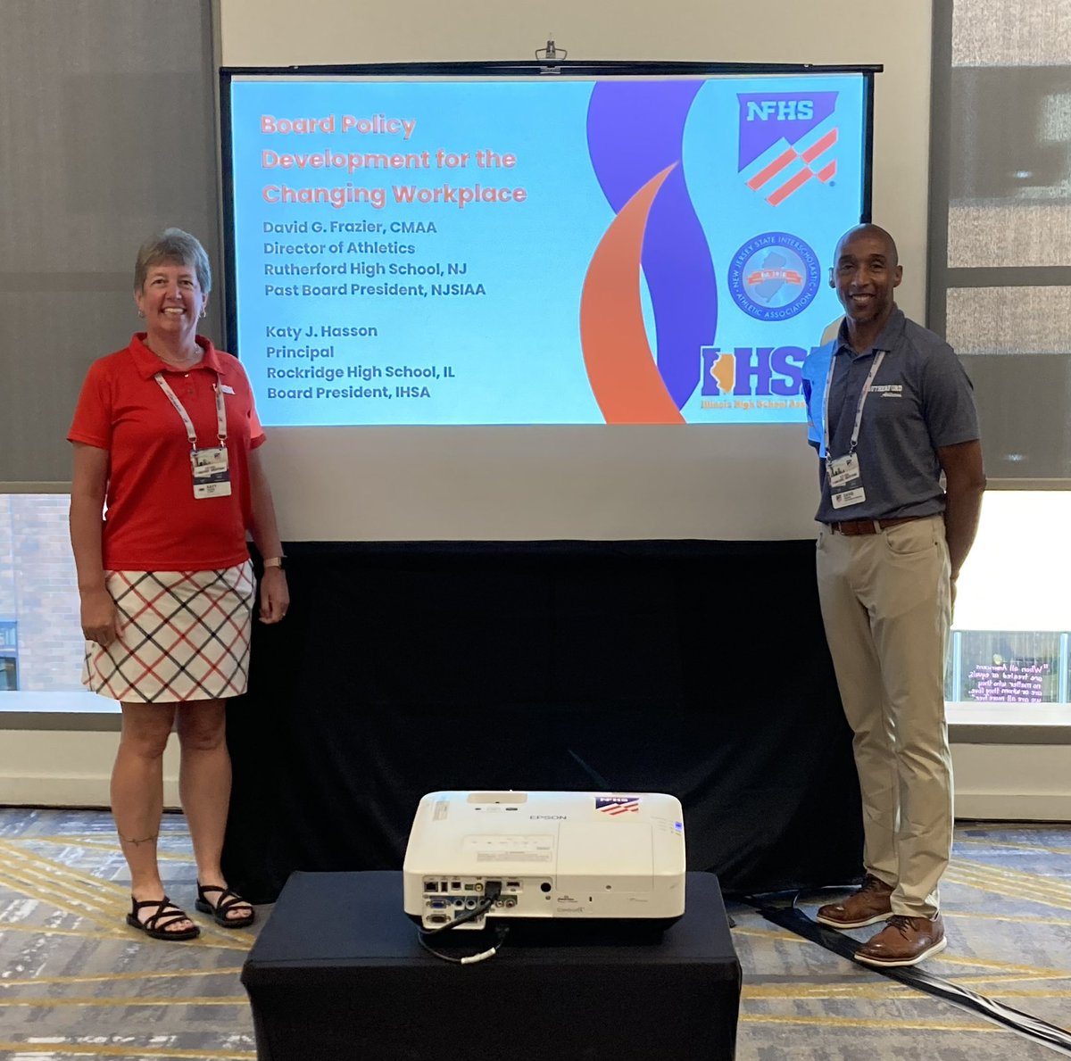 It was a privilege and absolute pleasure to present a workshop session at this year’s NFHS Summer Meeting in Seattle. I was honored to work with David Frazier <a href="/RutherfordHSAD/">RHS Athletics</a> in New Jersey. #nfhsinseatown