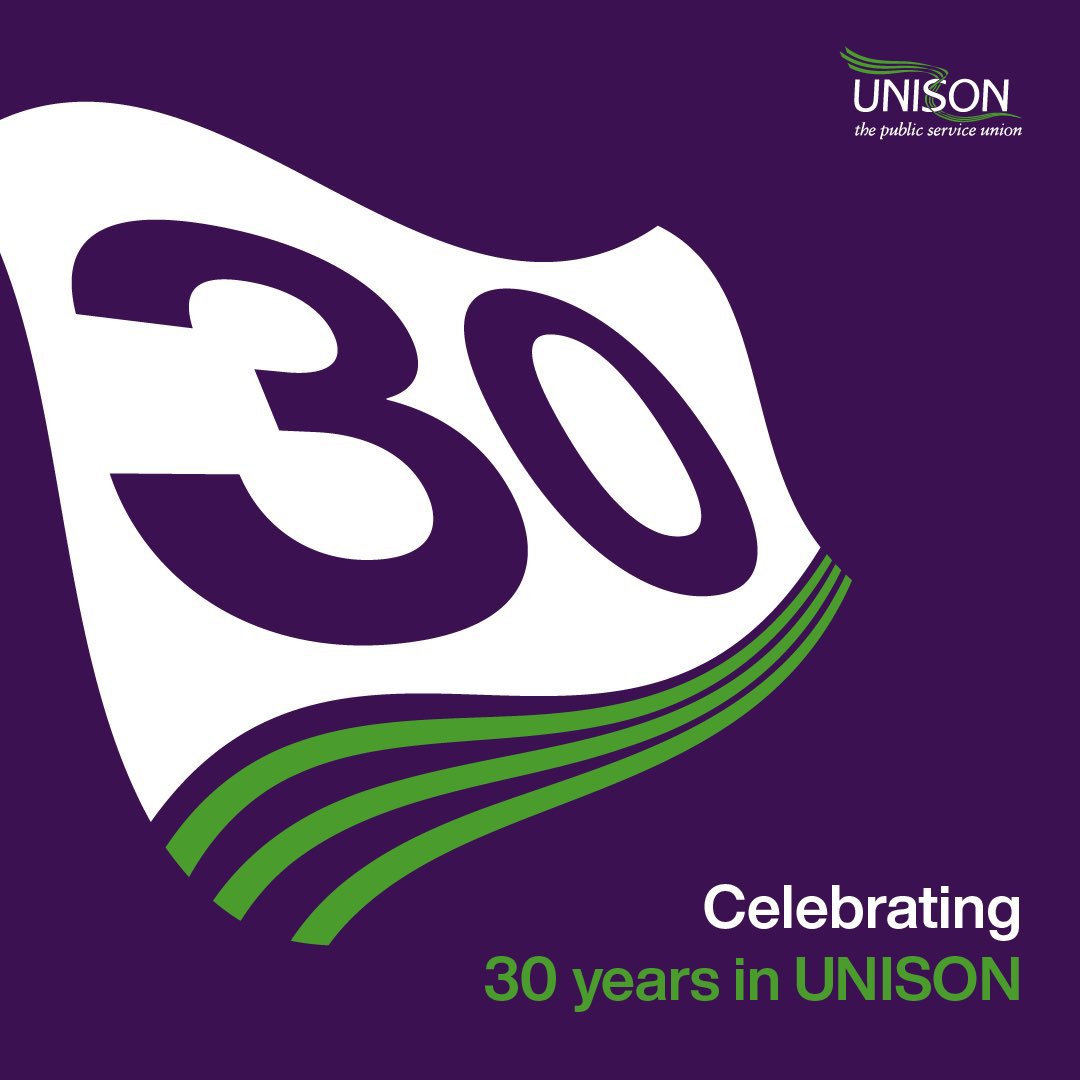 BrahmaMMo's tweet photo. Many happy returns @unisontheunion on its 30th birthday. Proud to be a member of this great union & joined @unisonglr @JoelBodmer & comrades on the trail recently in Uxbridge. Hereβs to another 30 years! #Unison30 #WinningTogether https://t.co/cfqQzOzNKZ