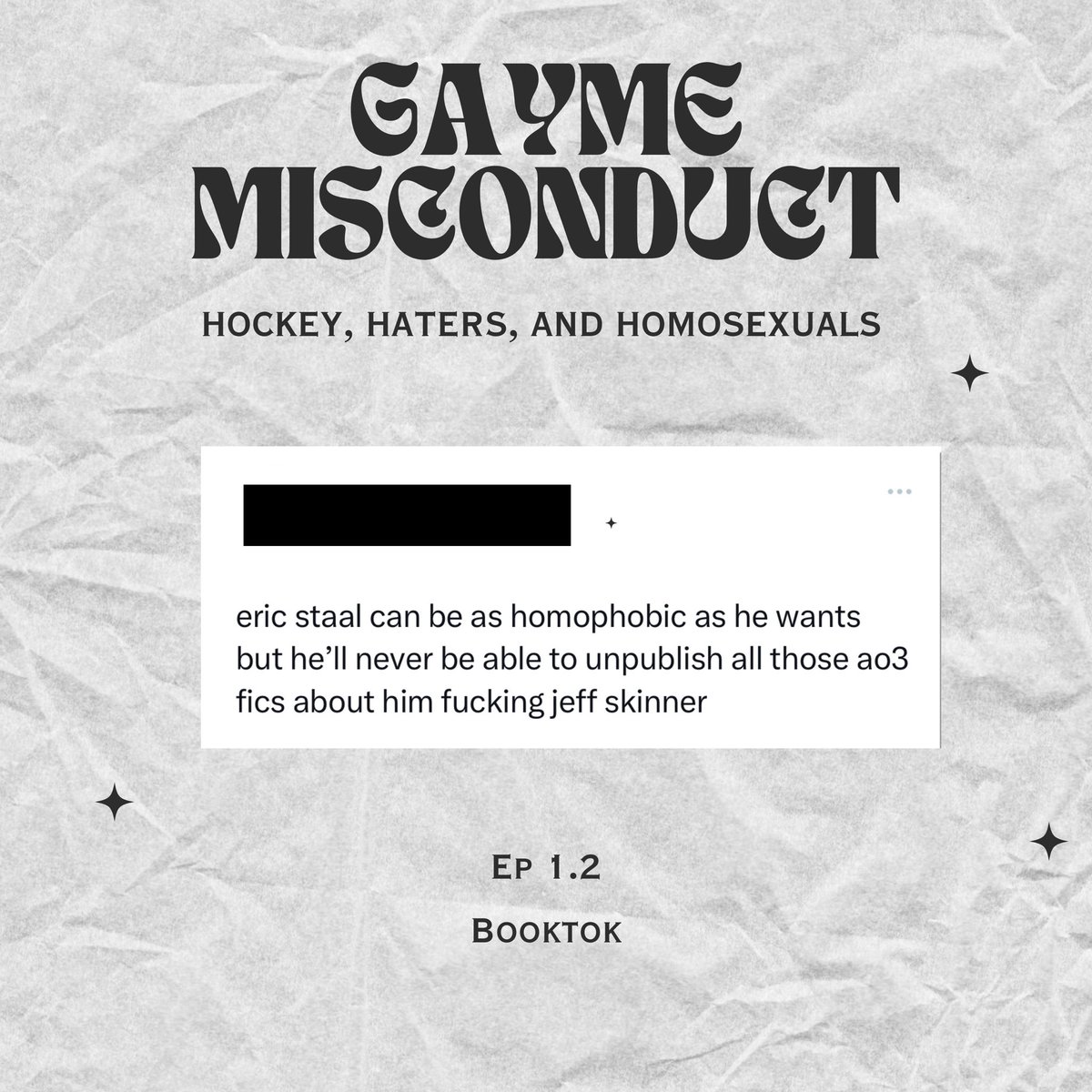 GaymeMisconduct's tweet photo. Twitter may have gone down on one of the biggest NHL days of the year but the show must go on!

Episode Two: Booktok is out on Spotify, Apple, and other platforms (link in bio) ✨

https://t.co/DiI0mQ11Tw

#NHLFreeAgency 
#PuckPod
#GaymeMisconduct 
#ratelimitexceeded https://t.co/k0xuggQhsb