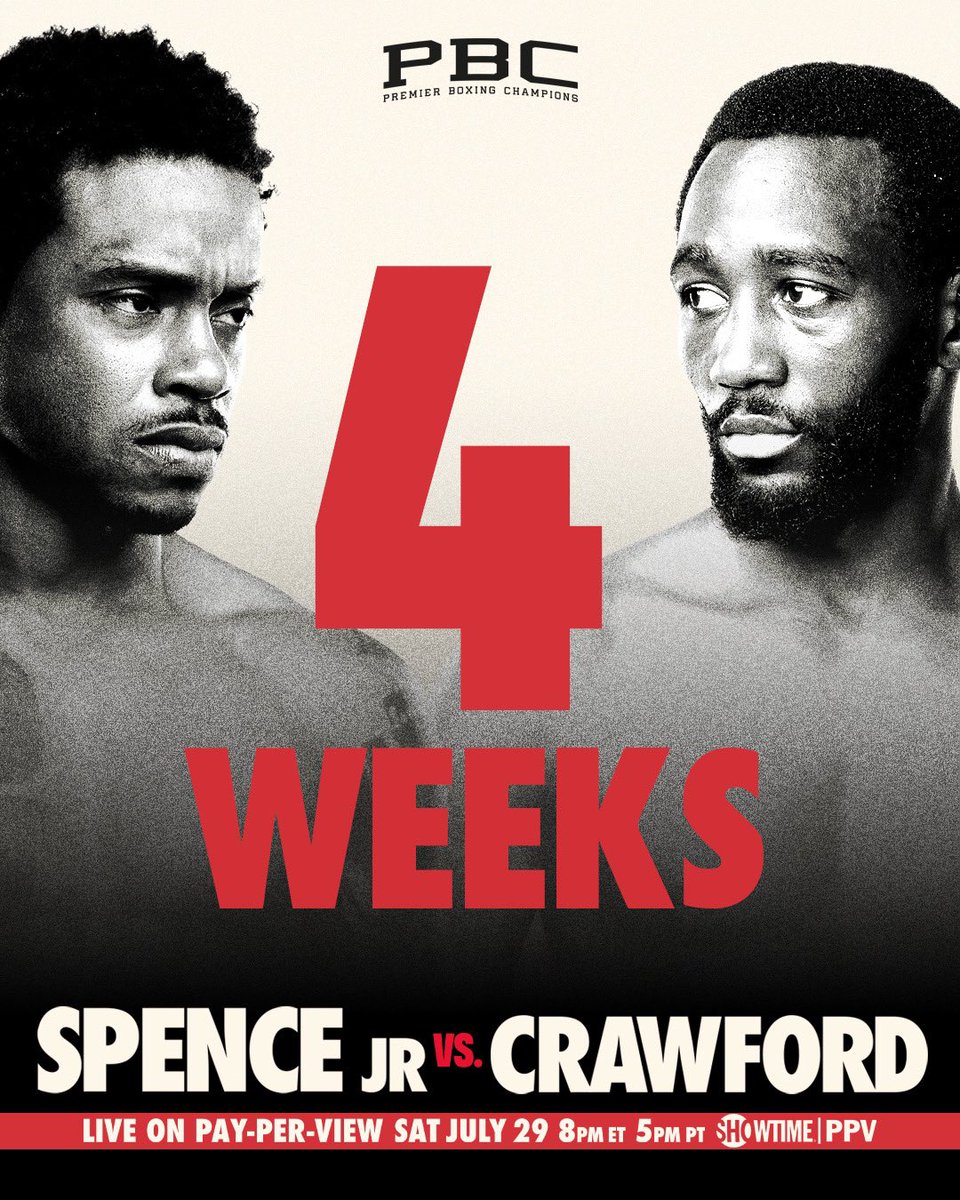 A pair of P4P greats clash in 𝟒 𝐖𝐄𝐄𝐊𝐒 on SHO PPV 💥

#SpenceCrawford