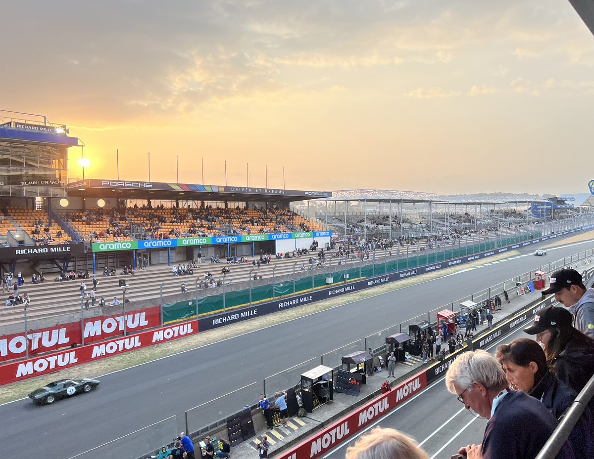 Sunset at @lemansclassic is very special…