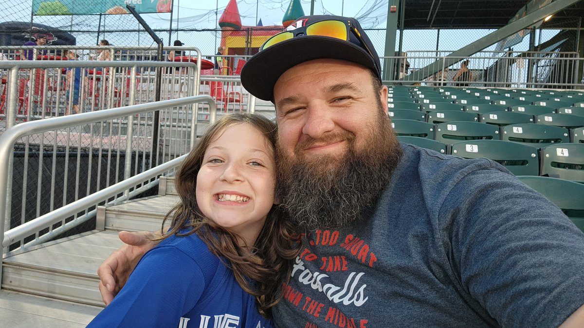 QHowes's tweet photo. Thank you thank you THANK YOU to the @FisherCats for making such a wonderful memory for family. @BlueJays #BlueJays #Baseball @MiLB https://t.co/Yo0gxMzia6