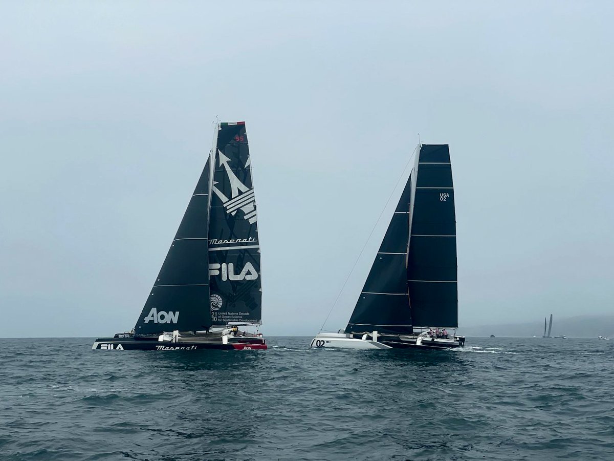 UltimBoat's tweet photo. #Ultime #MOD70 #Multi70 #Départ #TranspacRace
Top départ pour les 3 MOD70 sur la @TranspacRace https://t.co/l3hK9rnHfc