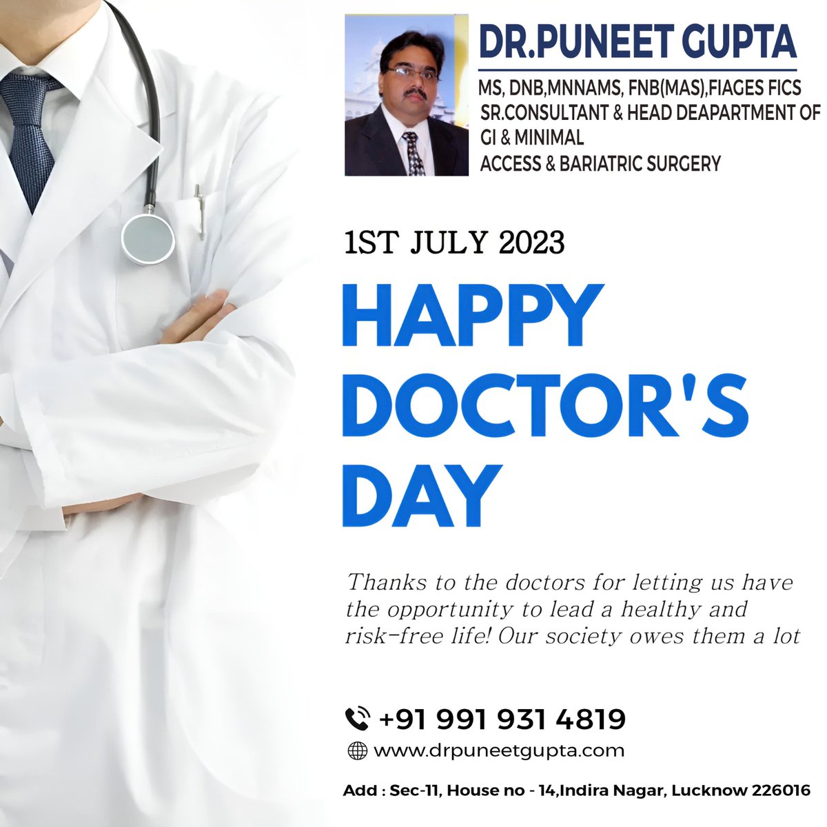 PuneetG50126492's tweet photo. Dr. Puneet Gupta
MS, DNB, MNAMS, FNB(MAS), FIAGES, FICS
Sr consultant and head Dept of Minimal Access, GI, Bariatric and Robotic surgery
#fistula #bariatricsurgery #generalsurgeon #roboticsurgery #roboticsurgeon #herniacauses #LaparoscopicSurgeon #generalsurgery #piles https://t.co/uNbe2mW2J5
