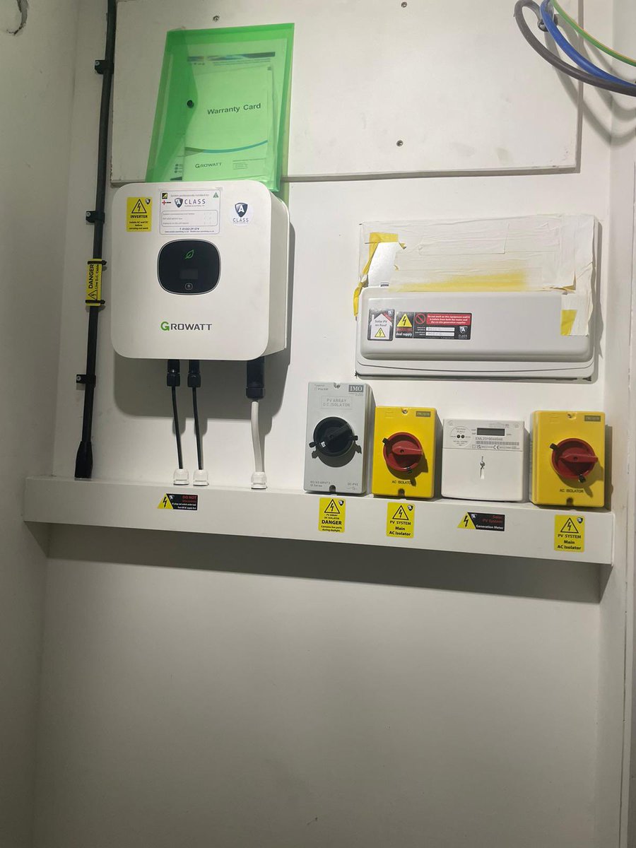 A_Class_P_And_E's tweet photo. Here’s another fantastic solarPV we have just fitted in #Bristol #BS16
We installed two growatt 1.5kw inverters to supply two flats at this property.
@GrowattInverter
#solar #solarPV #solarenergy #solarPVinstaller #Greenenergy #solarstorage #solarpanels
#SolarExperts https://t.co/1Iq8pZLKf3