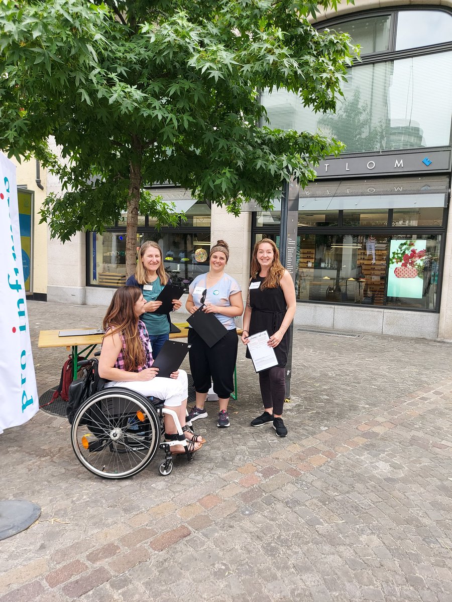 In Olten sammelten wir für die #inklusionsinitiative