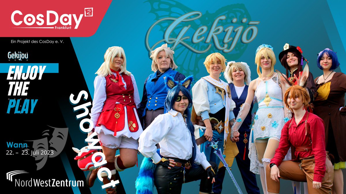 CosDay's tweet photo. Ab durch den Kaninchenbau mit Gekijō
🐇Das Wunderland mal anders
Die Showgruppe Gekijō ist auf dem CosDay² 2023 und hat ein ganz besonderes Bühnenprogramm für euch mitgebracht.🥳
▶️ Infos:
https://t.co/6LZyczLGhx
#cosday #cosday2023 #nwz #showact #wonderland #theatre https://t.co/StzgEhnHHW