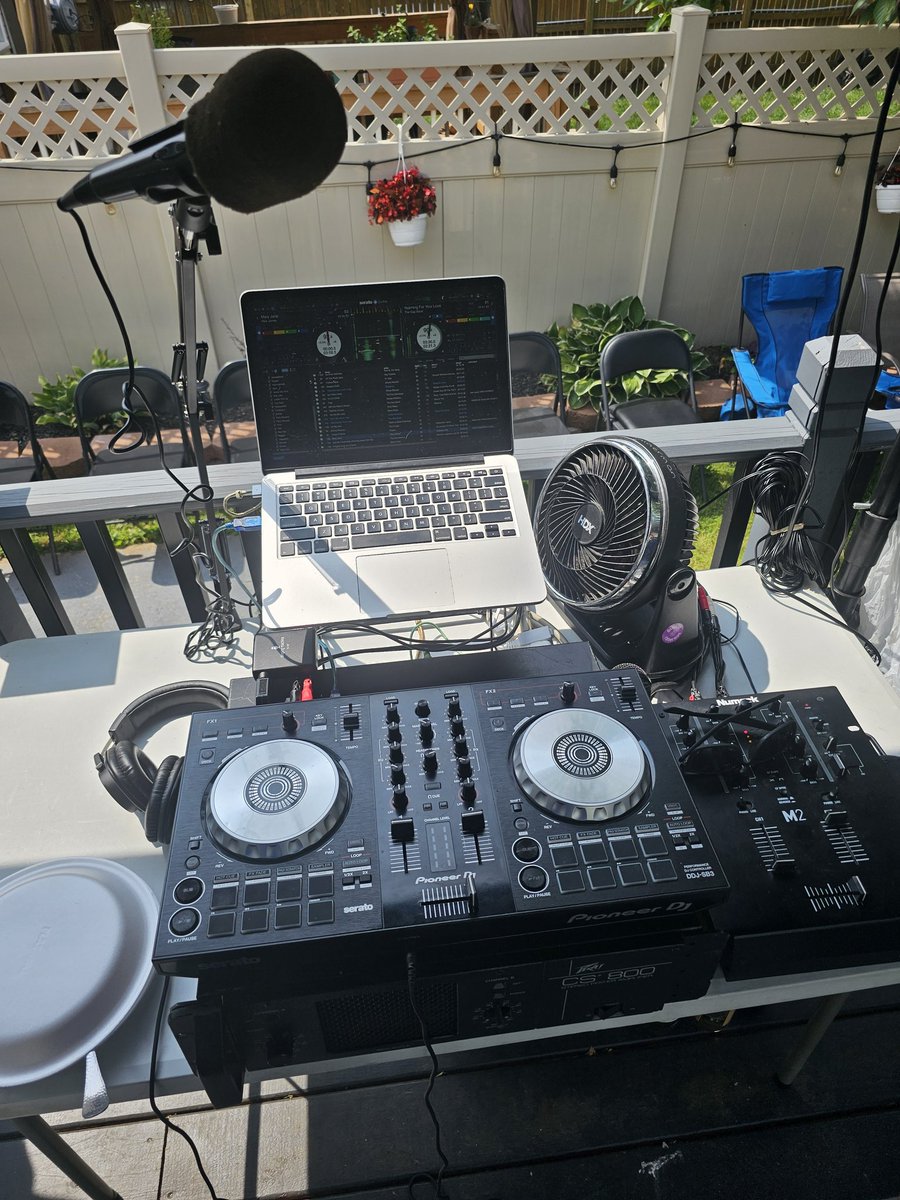 It was either Man The Grill or Be the DJ! It's a family affair today! 💯😁 #BackyardBBQ #MrDJ #SaturdayAfternoonShow