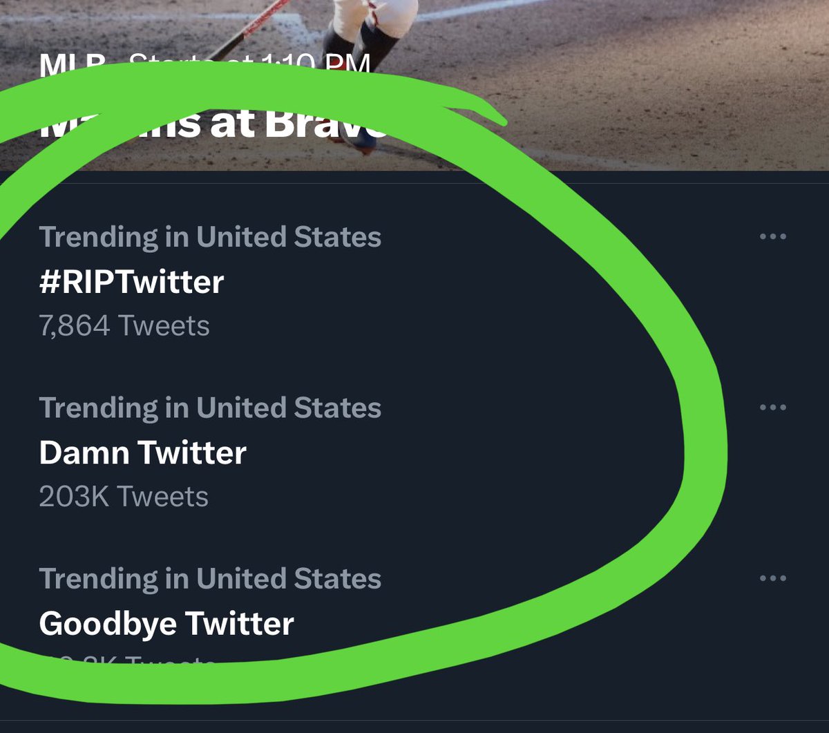 Everything that is trending on my twitter is about the end of twitter 🤦‍♂️