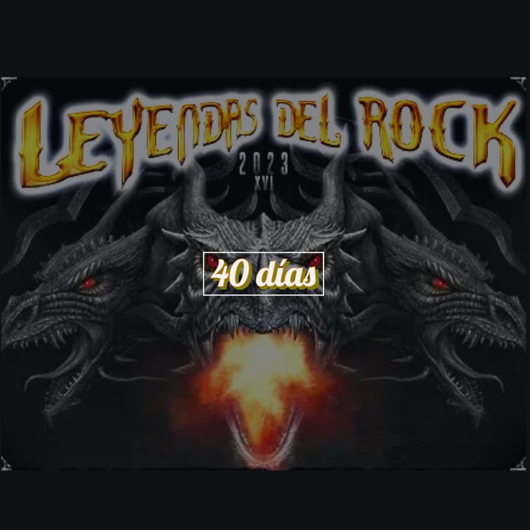 ¡40 días para el <a href="/LeyendasRockFes/">Leyendas del Rock</a> !
Empezamos la cuenta atrás en Windmill 😁