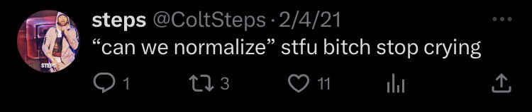 monkeyyy_fightz's tweet photo. @ColtSteps @thatboiharley @Boguswok stfu bitch stop cryin https://t.co/tS8ZjELFVs