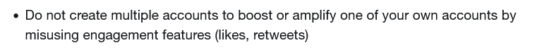 ForcesWerwolf's tweet photo. @Dragoneer Liking or retweeting OR liking anything from a secondary account from yourself, someone using your device like family or any other reason can be seen as spam duo the policies by twitter. https://t.co/lEWeAwKWP1