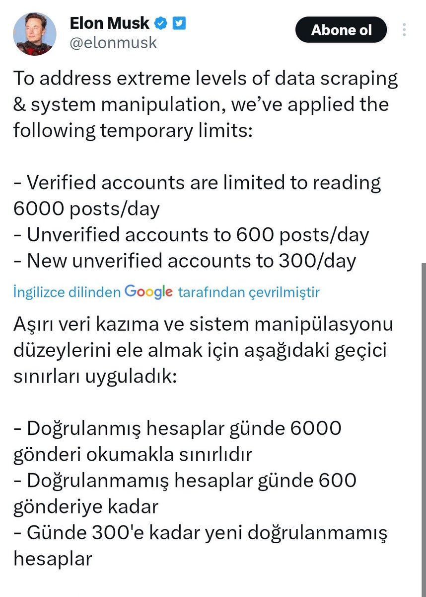 Bu ne rezilliktir ya; Bizde twitter da sorun var zannediyoruz !
Aklınızca bizimle eğleniyorsunuz galiba! Biz Sana boyun eğmeyiz ! @elonmusk @Twitter