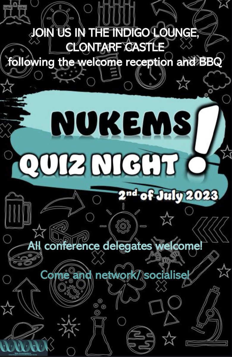 Going to #ukemsdublin2023? Join us tomorrow night for our NUKEMS Quiz Night following the welcome reception and BBQ! #ukems #nukems #niukems