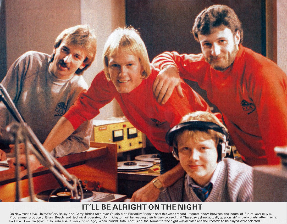 WhitesideOne's tweet photo. Piccadilly Radio, December 1981. #MUFC https://t.co/n5CySOBSkd
