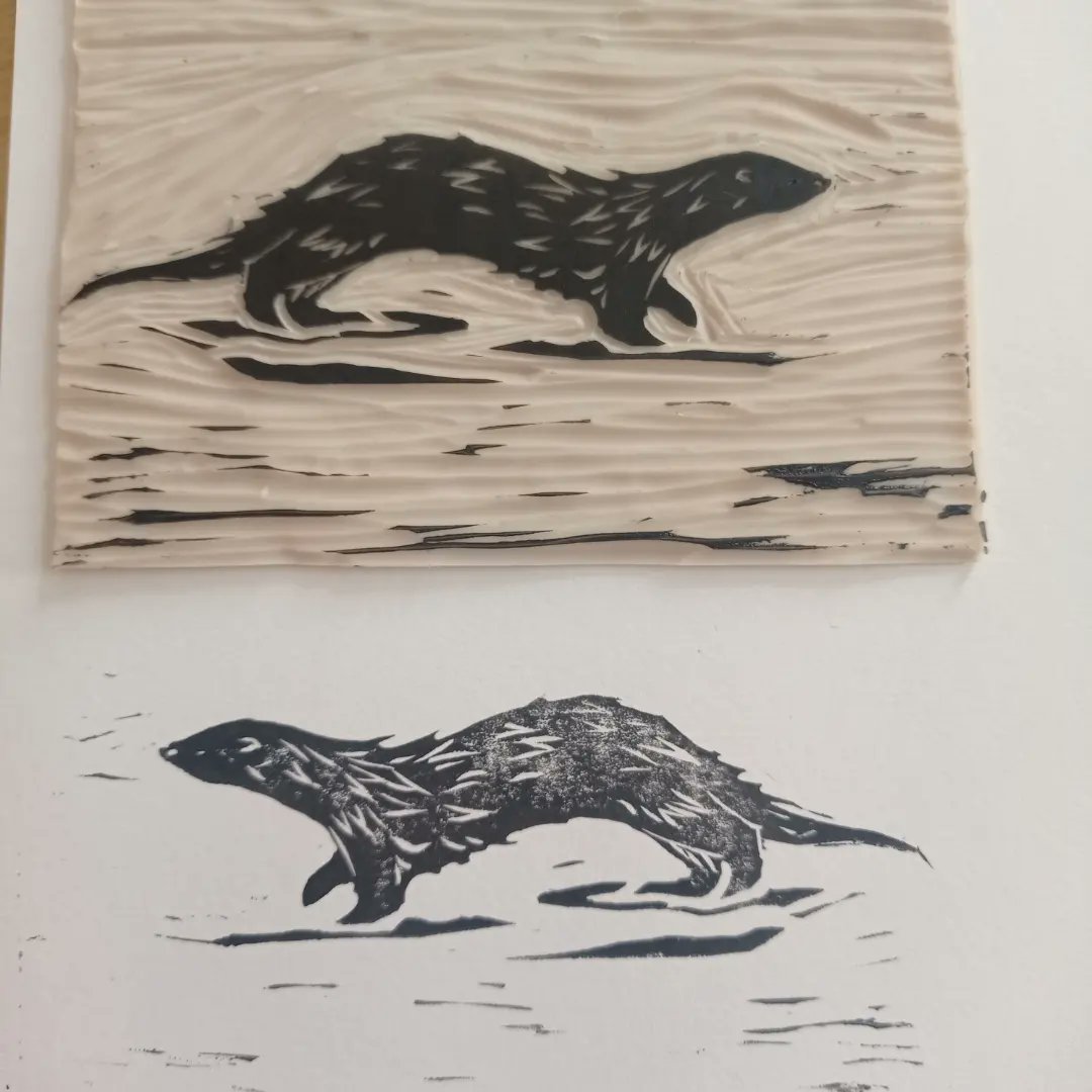 learning linocut