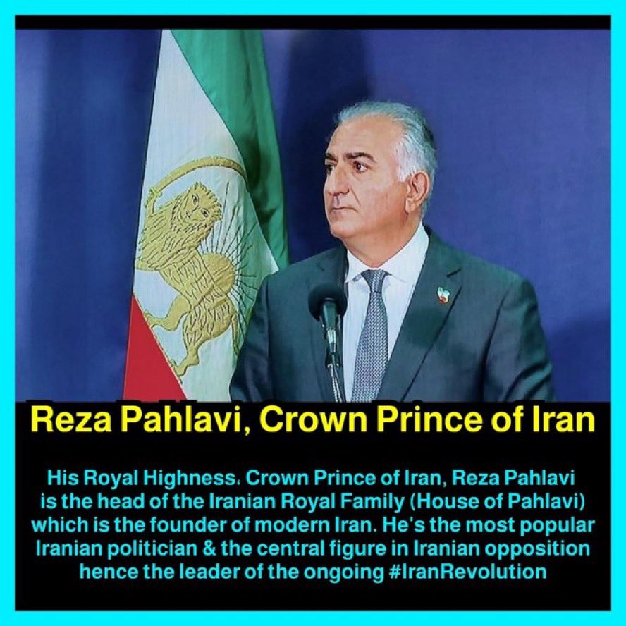 @PahlaviReza @amiretemadi Iran's exiled Crown Prince Reza Pahlavi is the most popular political figure in Iran and central figure in the Iranian opposition hence the leader of the impending Iranian revolution. He is today's Cyrus the Great.
#RezaPahlaviIsMyRepresentative 
#KingRezaPahlavi #LongLiveTheShah