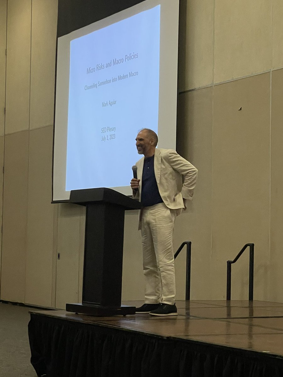 Cristina Arellano (@cristinarellano) on Twitter photo Mark Aguiar’s plenary <a href="/SEDmeeting/">SED Meeting</a>, finding policies that are Pareto improving in the presence of the empirically rich micro heterogeneity Mark Aguiar’s plenary <a href="/SEDmeeting/">SED Meeting</a>, finding policies that are Pareto improving in the presence of the empirically rich micro heterogeneity