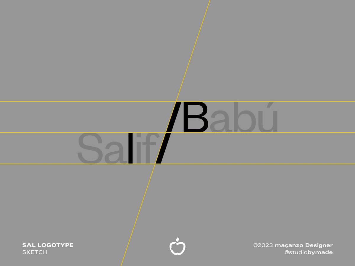 StudiobyMADE's tweet photo. (Unused) Sal Logotype Sketch 2 — Salif Babú Personal Logo
I used the names to create a logotype resembling stairs — a series of steps to get to a higher level.
© 2023 maçanzo Designer
#logodesign #branding #maçanzo #studiobyMADE #byMADE https://t.co/3I8OcLo5Sn