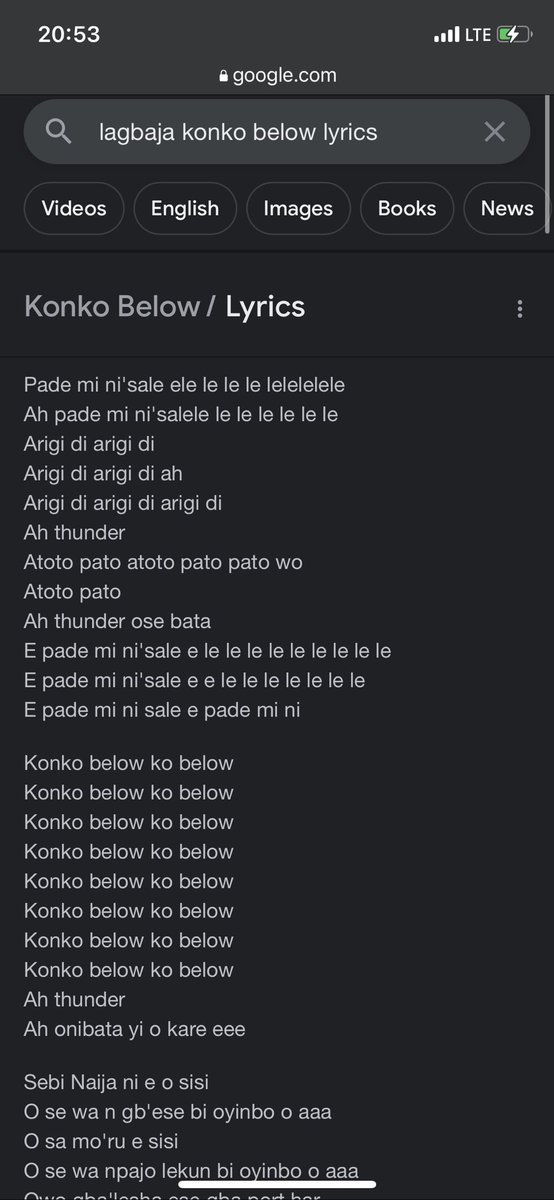 olubadancomedy's tweet photo. @Sisi_Yemmie Ejorh ma’am, this is the lyrics and title. Go go below daa? https://t.co/NHtE1ITLki