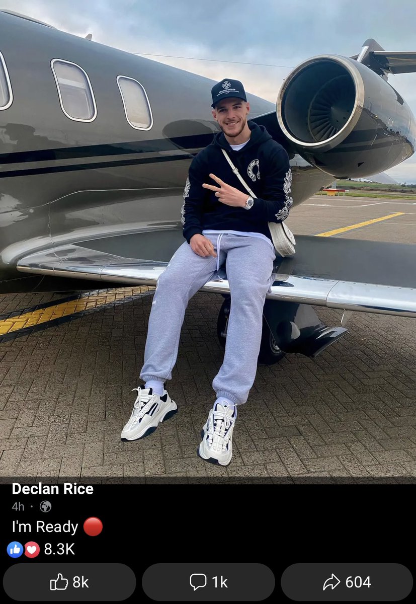 ArsenalN7's tweet photo. Declan Rice on Facebook: I’m Ready 🔴 https://t.co/TMUMJoHWW6