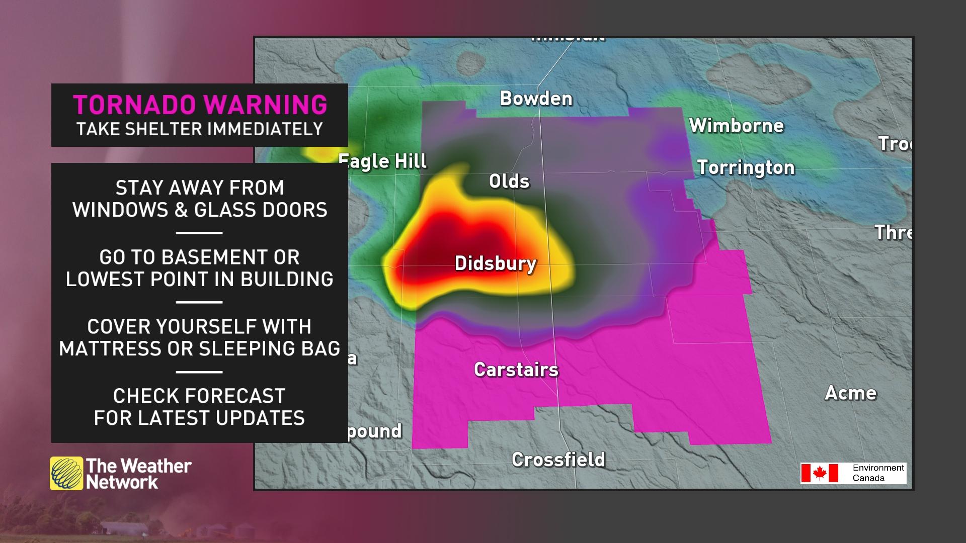 The Weather Network on Twitter "A tornado WARNING is in effect for the