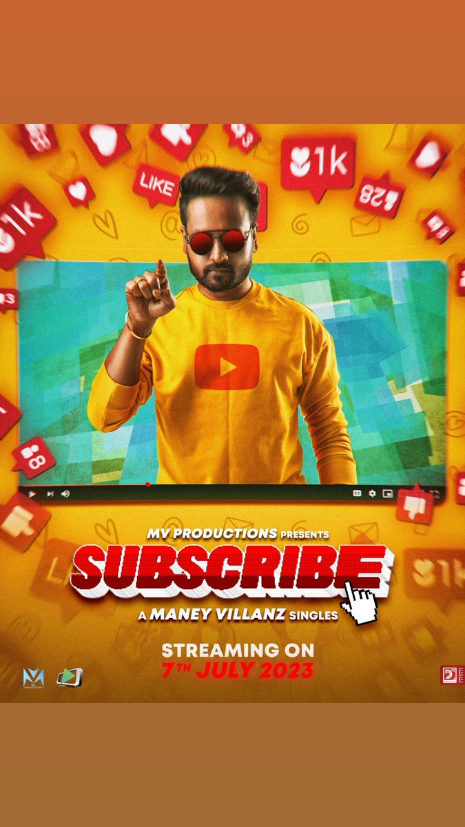 ManeyVillanz's tweet photo. Maney Villanz Brand New Single's titled "SUBSCRIBE" streaming on 7 July 2023 onwards. 

Keep calm &amp; subscribe to MV PRODUCTIONS : https://t.co/TDAEctf2YK

#ManeyVillanz #Villanz #MVProductions #VHommiez https://t.co/z37ECFKhH3