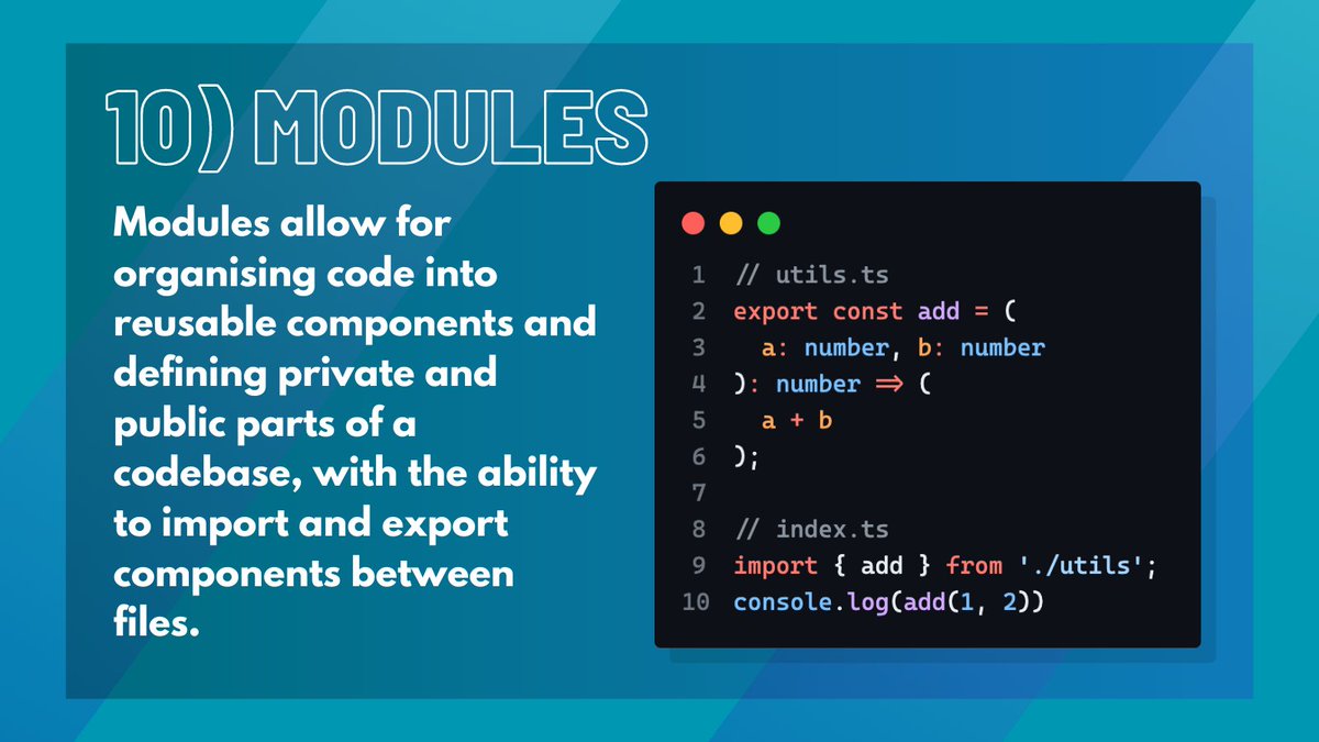 ItsKNC's tweet photo. Aaannnddd the final one is here. You made it.
10) Modules https://t.co/nRmqEtUptA