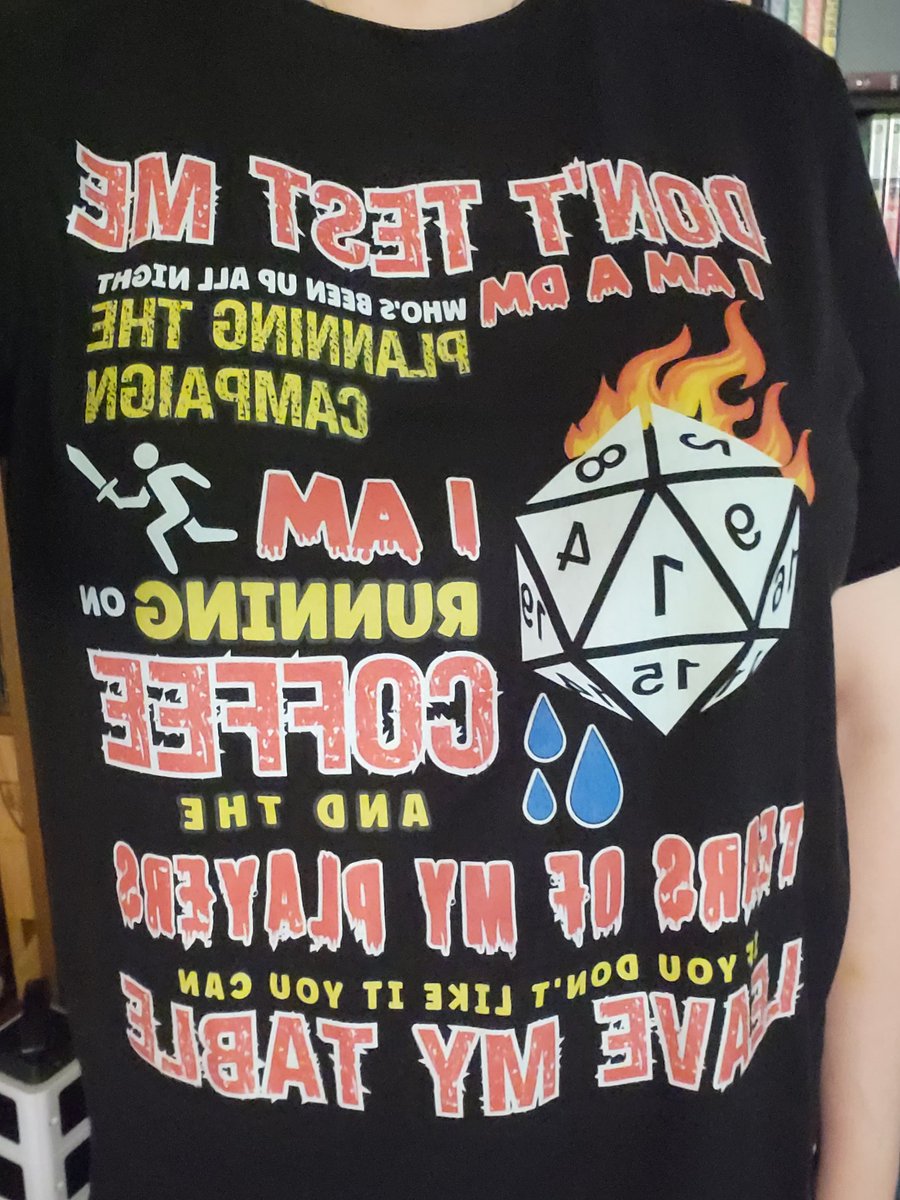 shellmoniz's tweet image. Thanks @TheDiceGirls for the awesome shirt.  It is totally me. Coffee and gaming the answer to life. :)