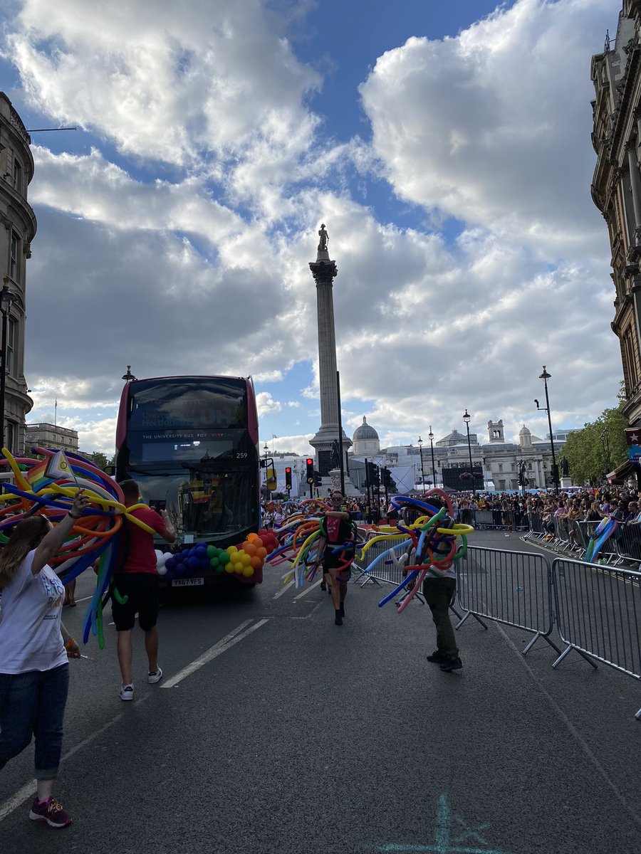 Lovely day at Pride in London today with UH and UNO colleagues and students. You did us proud! #PrideInLondon @UniofHerts @uhequality @hertssu @HertsSU_LGBT