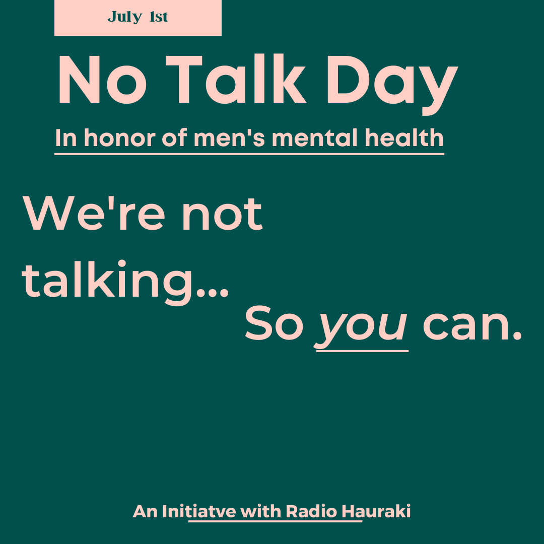 We are participating in #NoTalkDay for Men's #MentalHealth 

We all know that men tend not to discuss their struggles. 

So today, we’re not talking.
So you can.

#DayofSilence #MensHealth #HealthforMen #MHN #MenMatter #MensMentalHealth #SupportMensHealth #BoysHealth #BoyMom