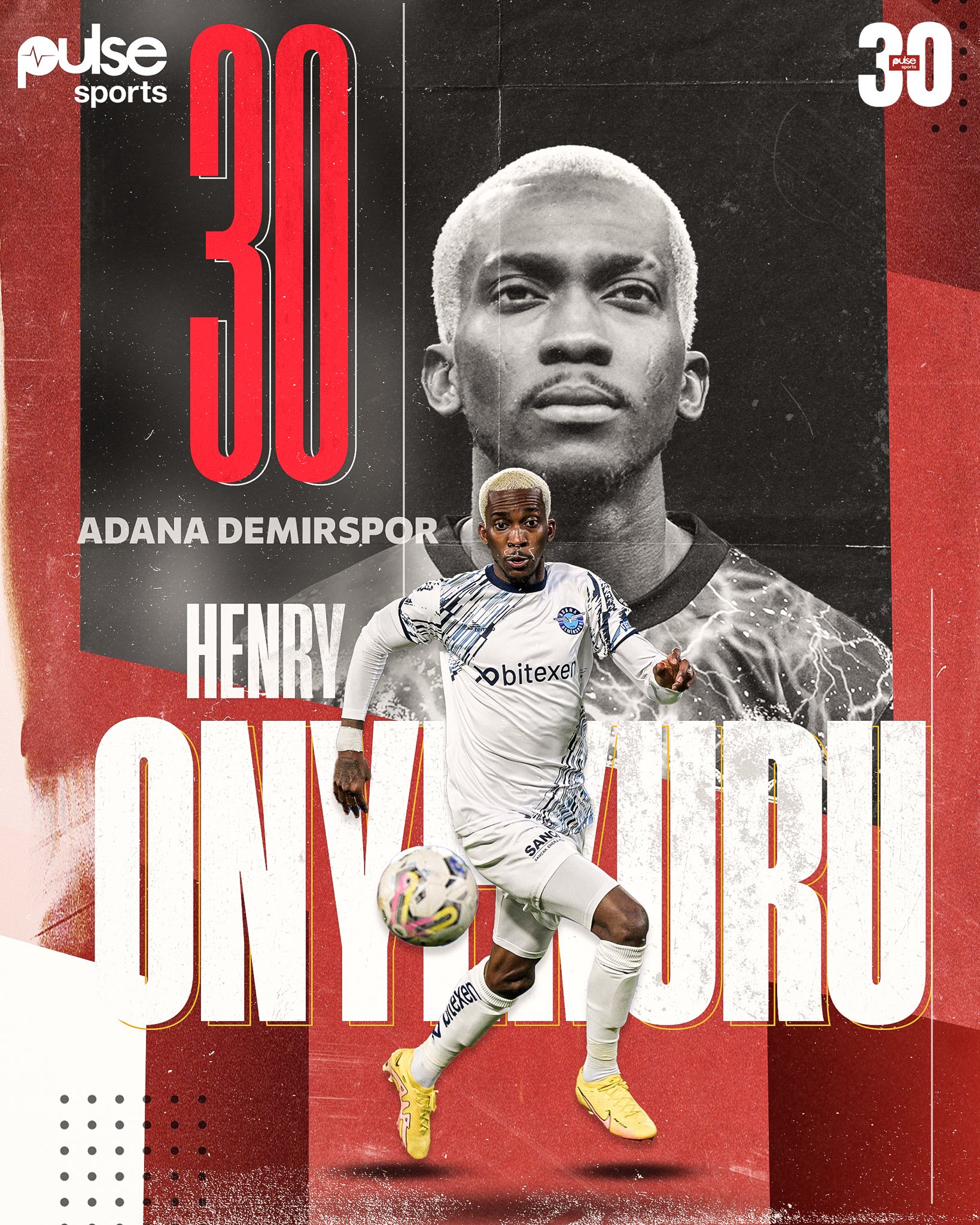 Pulse Sports Nigeria on X: MEET OUR TOP 3️⃣0️⃣ PERFORMERS‼️ Averaging one  goal every 178 minutes, @henryconyekuru bagged 11 goals in only 24 starts  for Adana Demirspor. Find out how the ranking