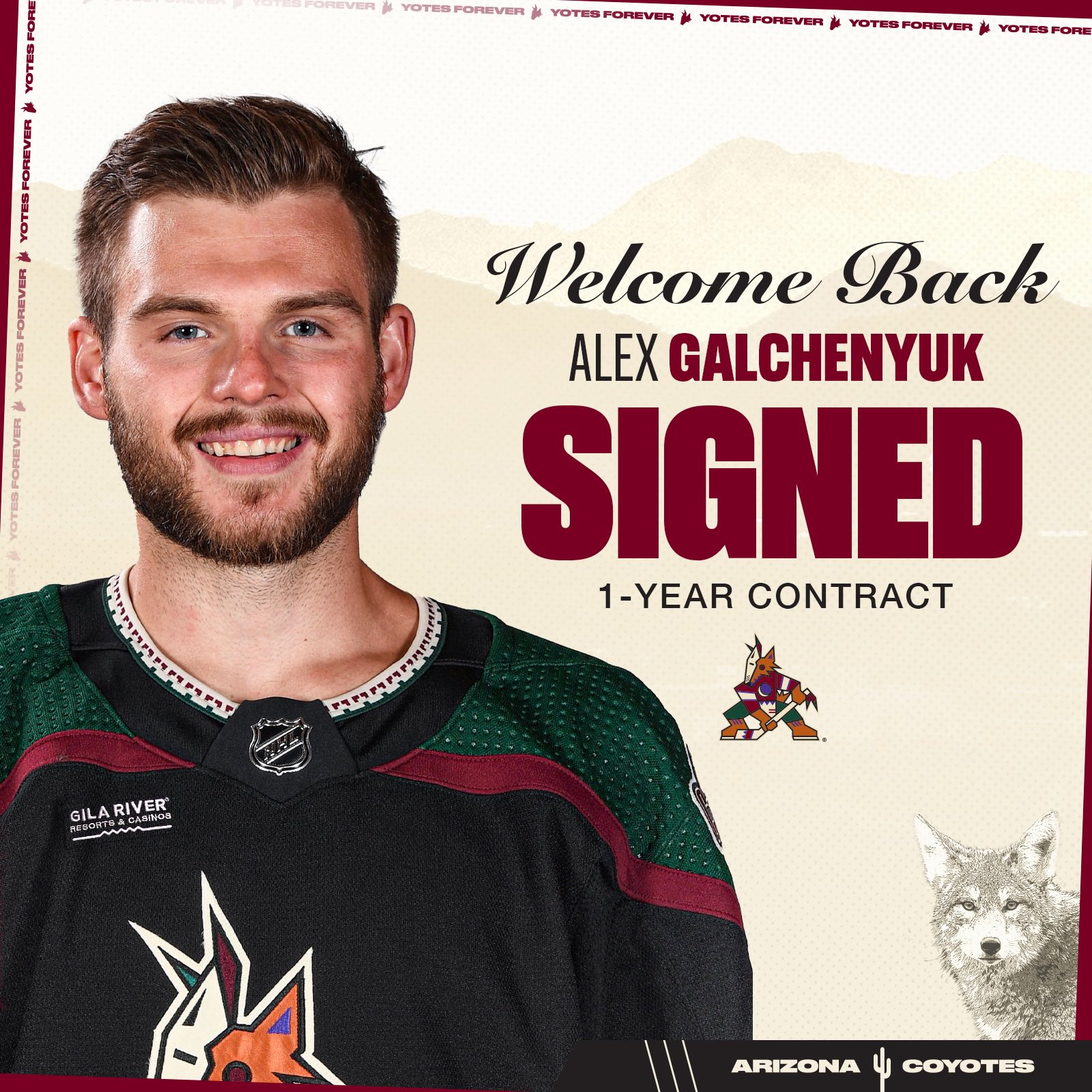 Arizona Coyotes on Twitter: "The Arizona Coyotes have signed forward