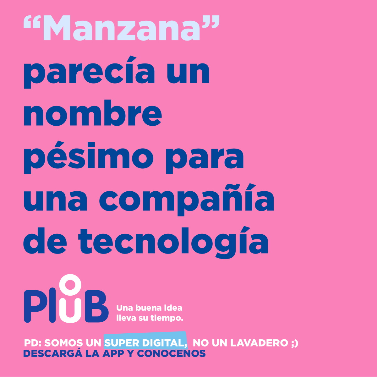 somos_plub's tweet photo. Una buenísima idea a veces arranca con un nombre super simple 🍎🤳 Descargá la App y descubrí de que se trata Plub.

PD: no lavamos tu auto pero te llevamos todo a tu casa para que tengas tiempo de lavarlo vos. 😁 https://t.co/AMGlJ0Z5Sg