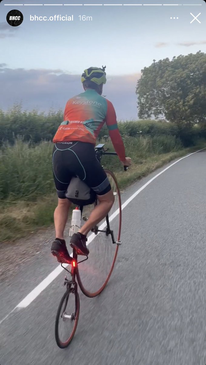 nottheUCI's tweet image. 180k night ride on a penny farthing is an unfathomably huge send

#dunwichdynamo