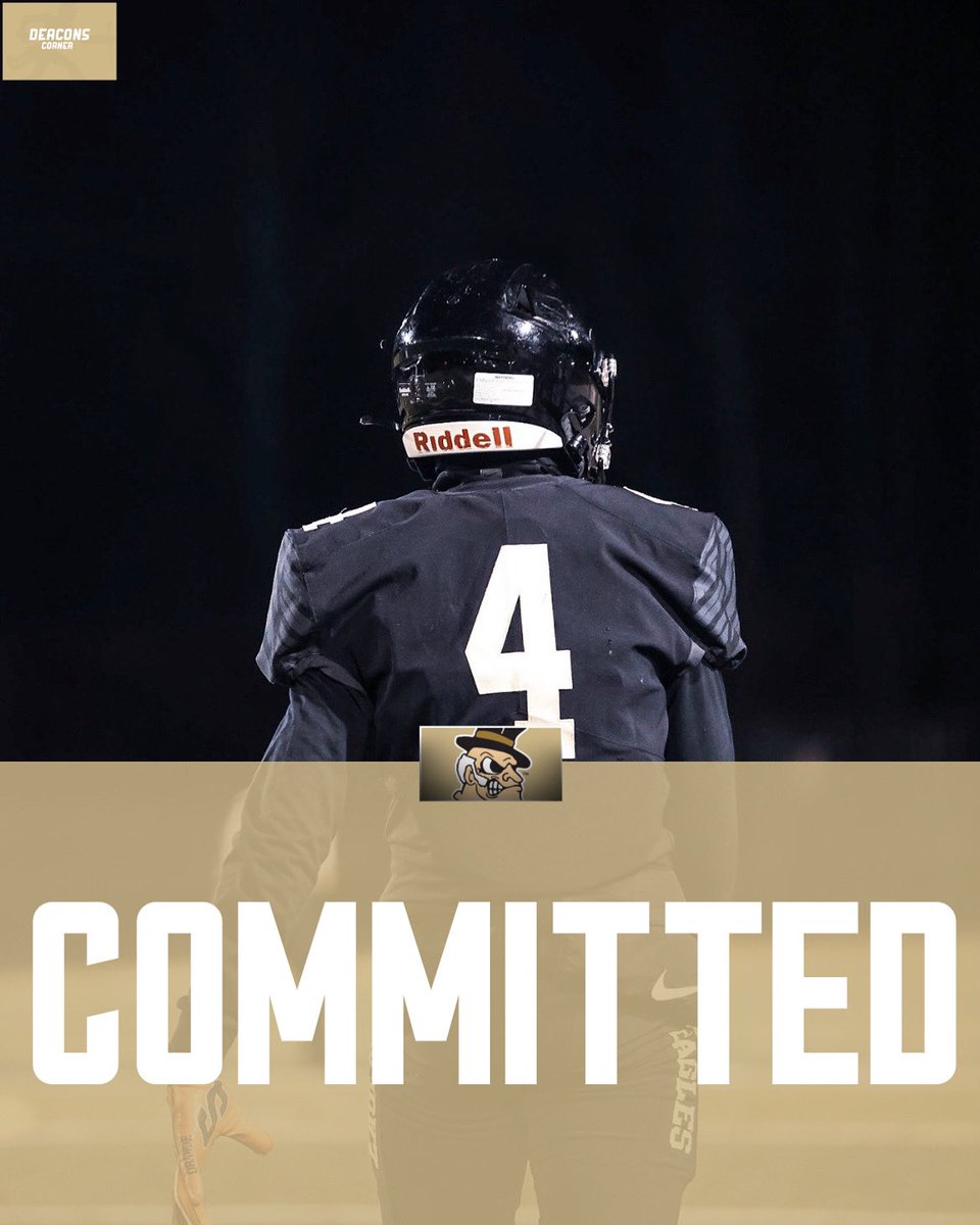 Wake Forest Athletics (@deacscorner) on Twitter photo COMMITTED: BOOMโผ๏ธ Wake Forest Picks up 2024 WR Elijah Reid from Freedom High School๐ฉ
Welcome to DeacTown <a href="/elijahreidx/">Elijah โEJโ Reid โก๏ธ</a>
#GoDeacs #Committed COMMITTED: BOOMโผ๏ธ Wake Forest Picks up 2024 WR Elijah Reid from Freedom High School๐ฉ
Welcome to DeacTown <a href="/elijahreidx/">Elijah โEJโ Reid โก๏ธ</a>
#GoDeacs #Committed