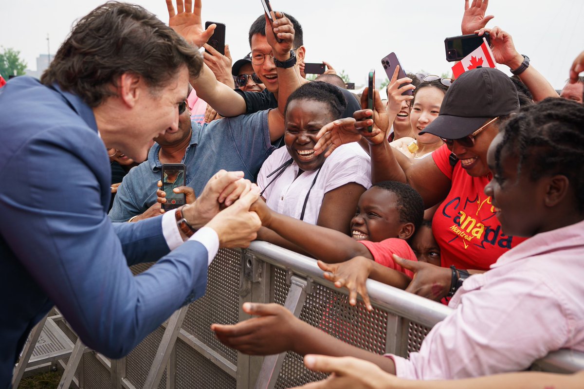 Canadians are from far and wide – but, united, we are 40 million strong. To everyone celebrating in our nation’s capital, in cities and towns across the country, and in places around the world: Happy Canada Day! 🇨🇦