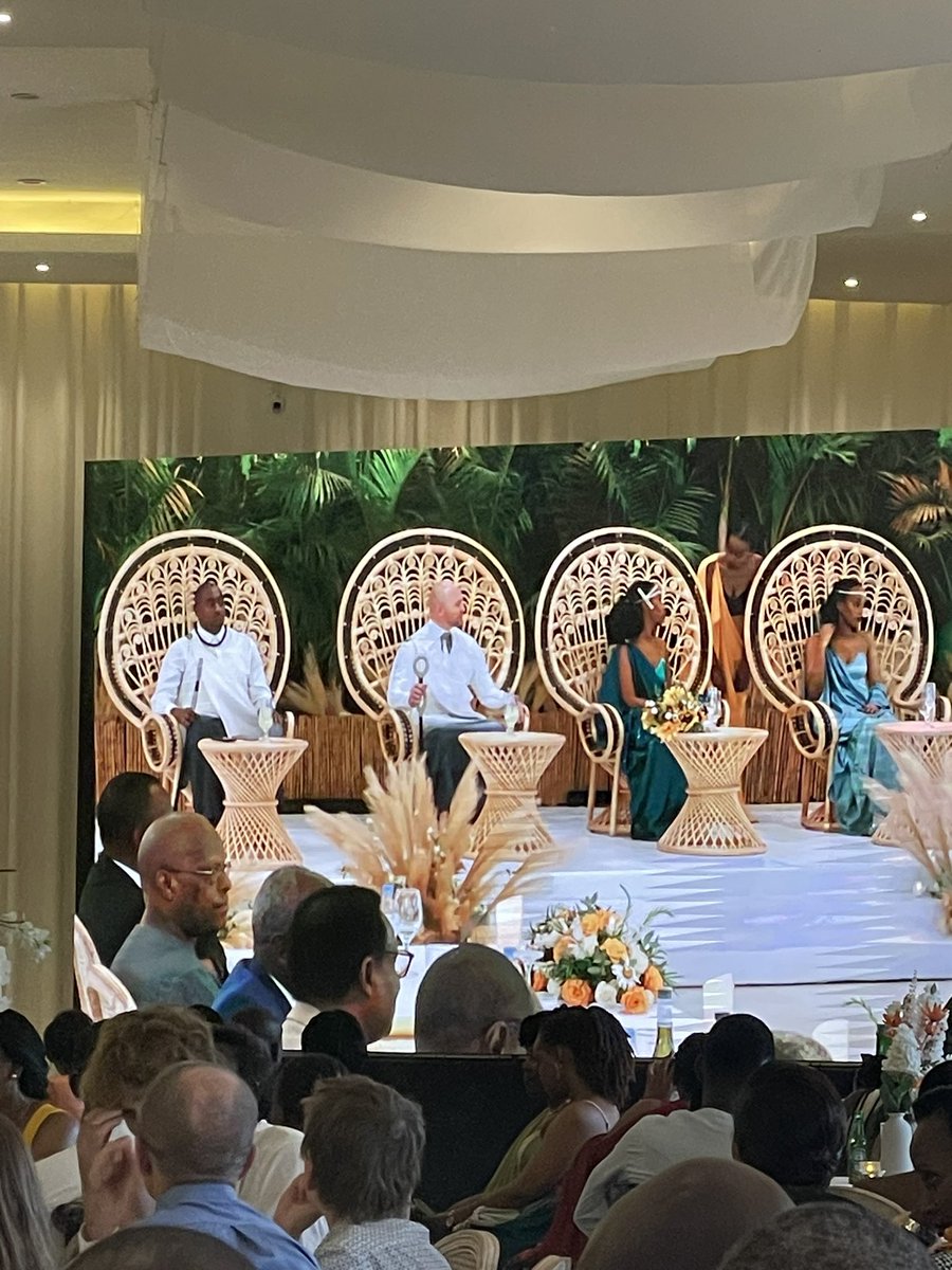 At the colorful ceremony graced by Rwanda’s First Lady Mrs Jennette Kagame, Christopher Jacobson, the Bridegroom, was named Mutabazi by Mzeeh Ntango Bayingana, grandpa to the Bride Patricia, daughter and only child of late Maj. Peter Bayingana. We were honored to be witnesses.