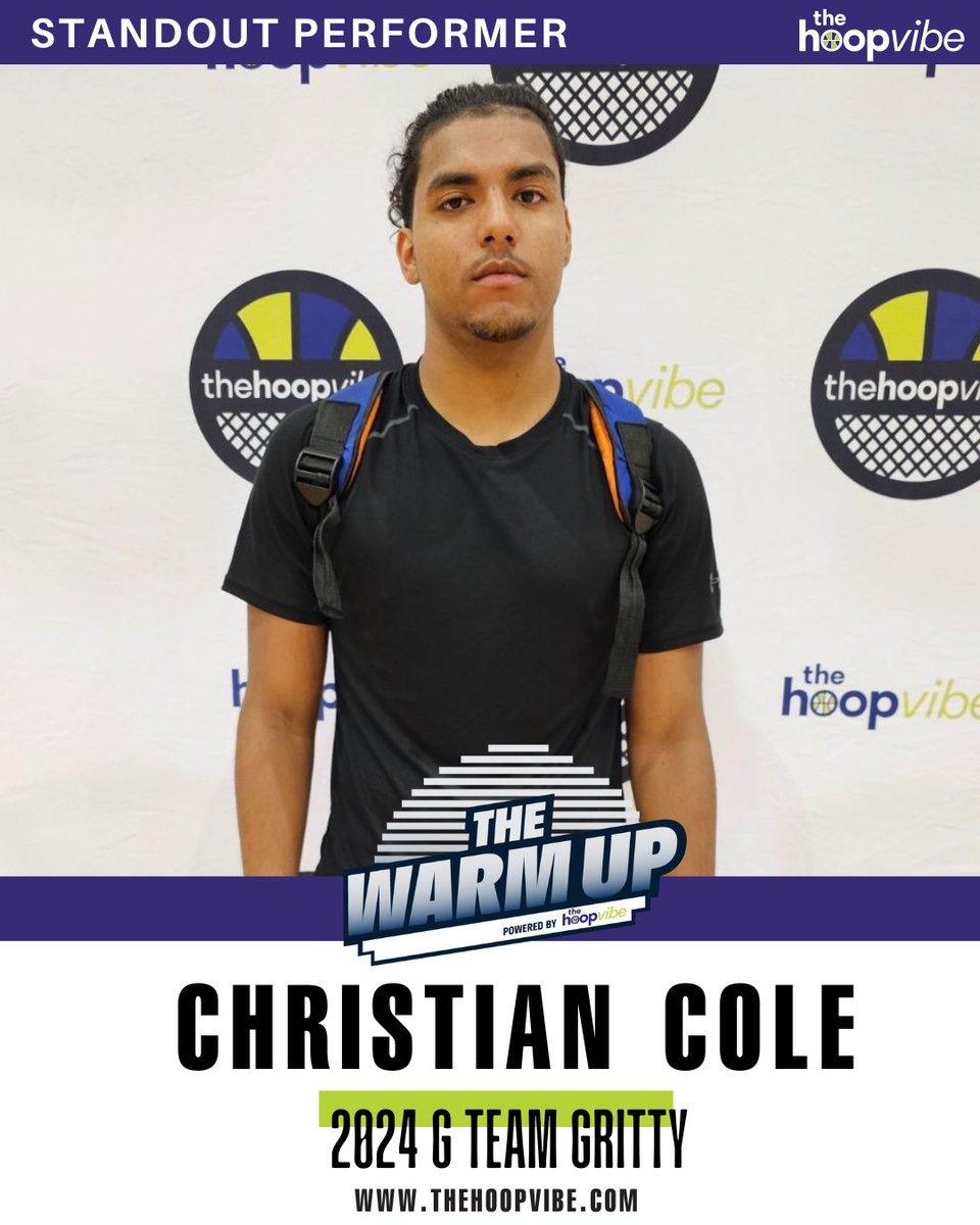 #TheWarmUp: 2024 6-2 G Christian Cole proved his worth against BTI Gold. He scored 27 points (7 3’s). He’s a big body guard who can catch and shoot quickly. He was able to use his frame to get into the lane and be patient to attack the basket.