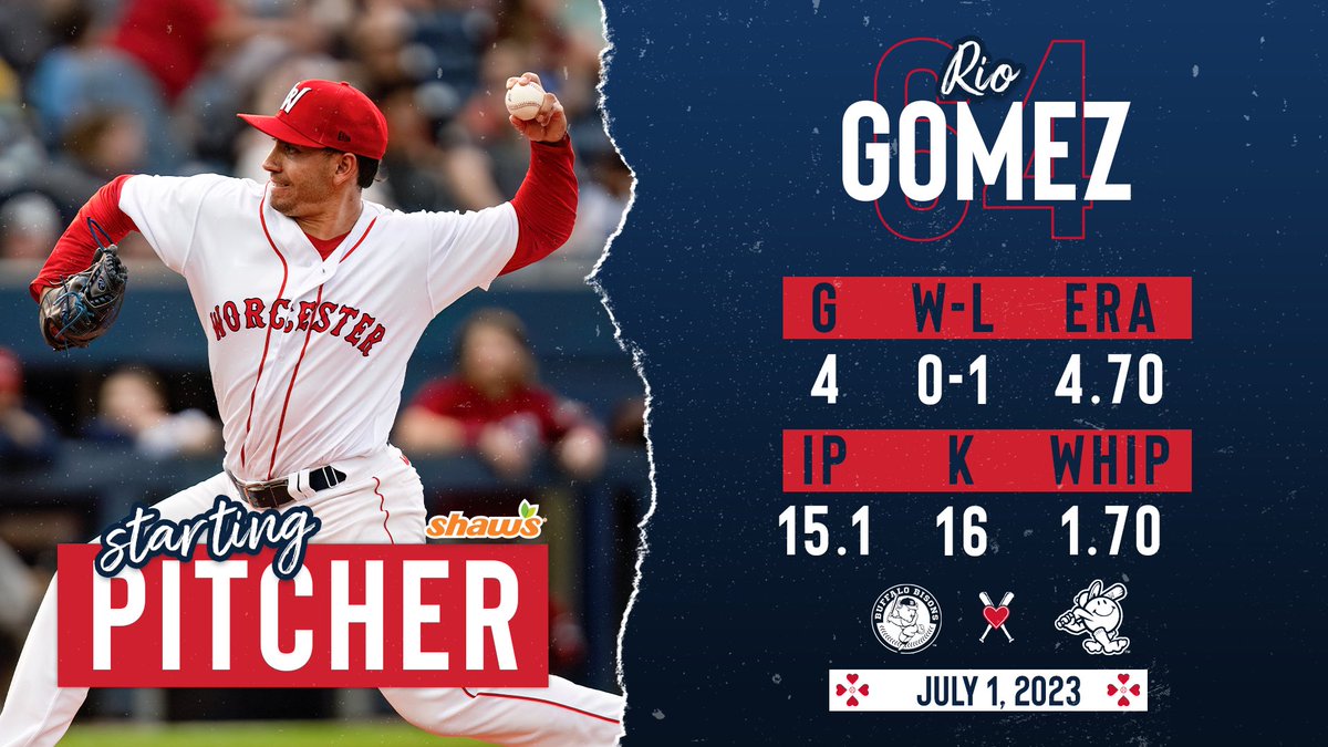 Worcester Red Sox on Twitter: Gomez gets the nod 🫡   / Twitter